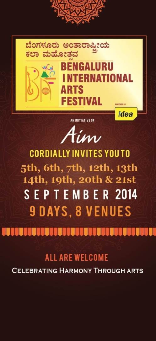 Bangalore International Arts Festival 2014 - BIAF 14 (1)