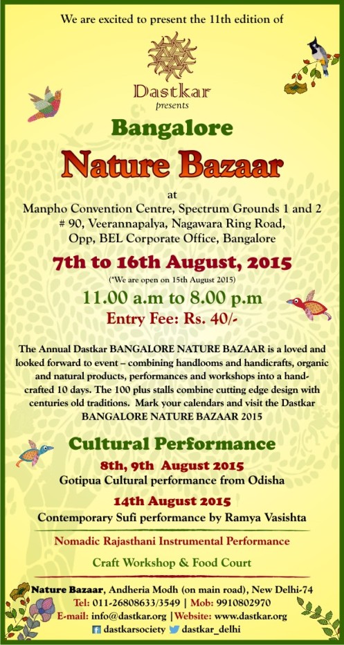 Dastkar Bangalore Nature Bazaar 2015